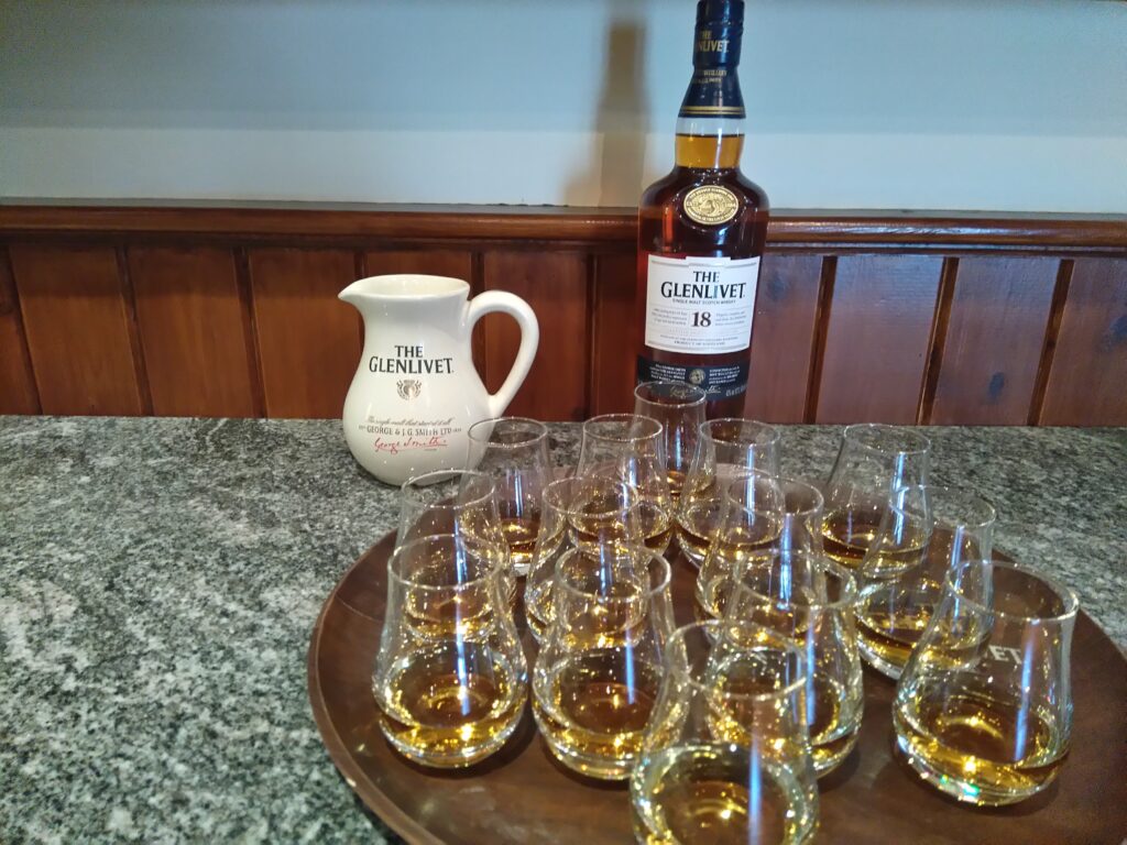 Tasting at Glenlivet